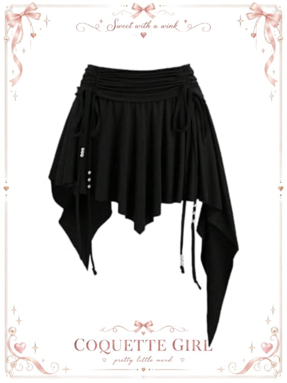 Women's Ruched Asymmetrical Mini Skirt Pleated Y2k Party Clubwear